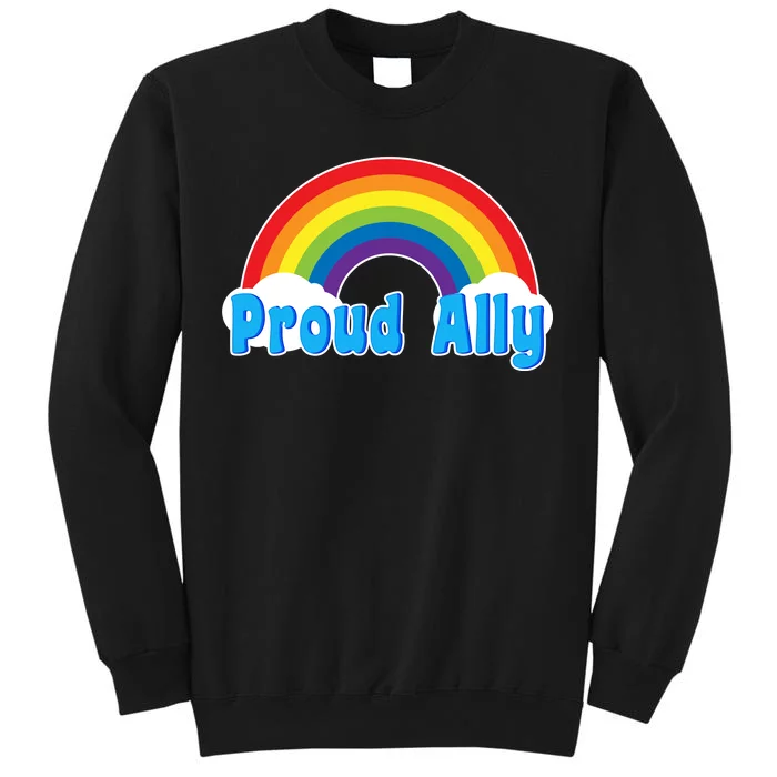 Proud Ally LGBT Support Tall Sweatshirt