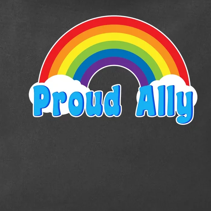 Proud Ally LGBT Support Zip Tote Bag