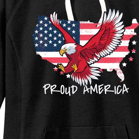 Proud American Eagle Women's Fleece Hoodie