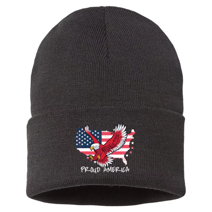 Proud American Eagle Sustainable Knit Beanie