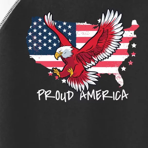 Proud American Eagle Toddler Fine Jersey T-Shirt