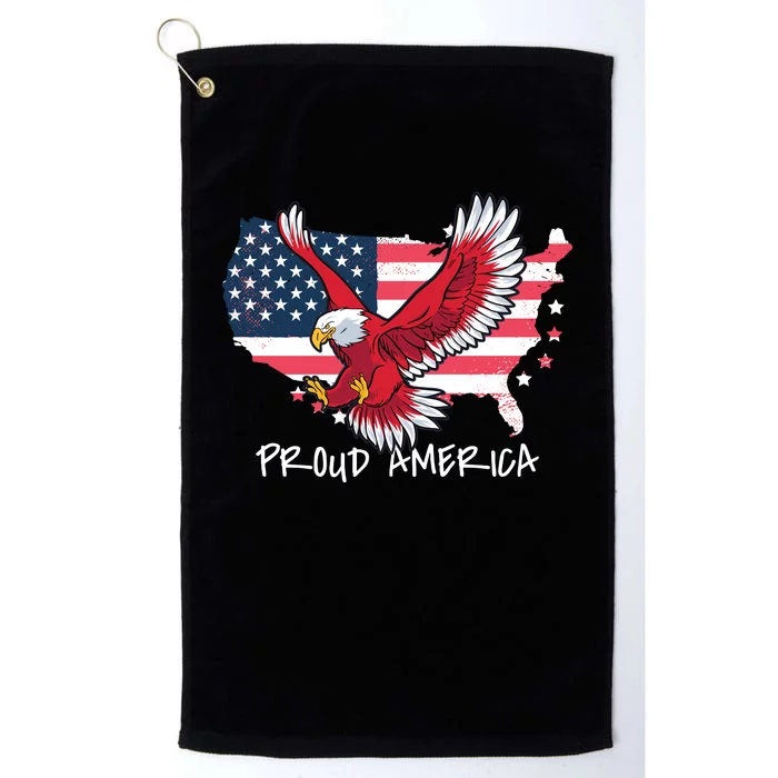 Proud American Eagle Platinum Collection Golf Towel