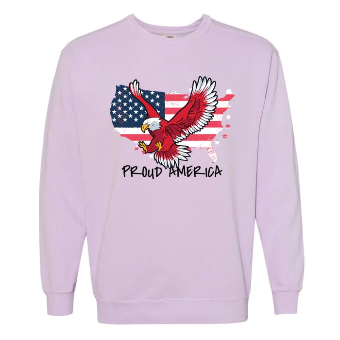 Proud American Eagle Garment-Dyed Sweatshirt