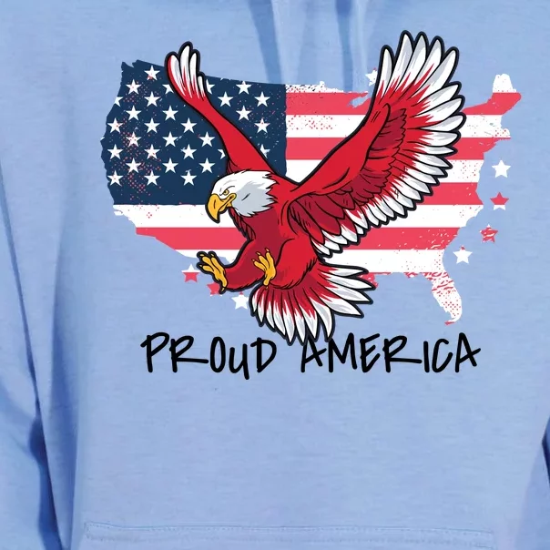 Proud American Eagle Unisex Surf Hoodie