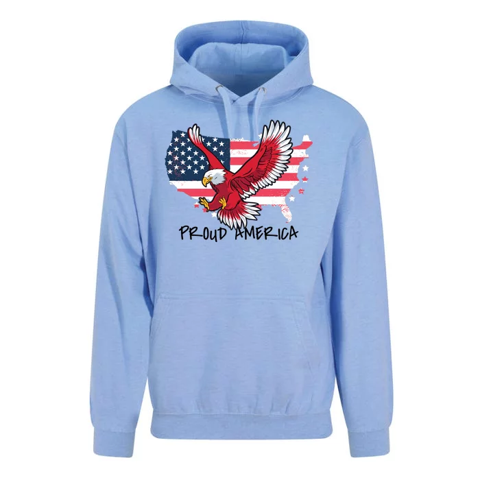 Proud American Eagle Unisex Surf Hoodie