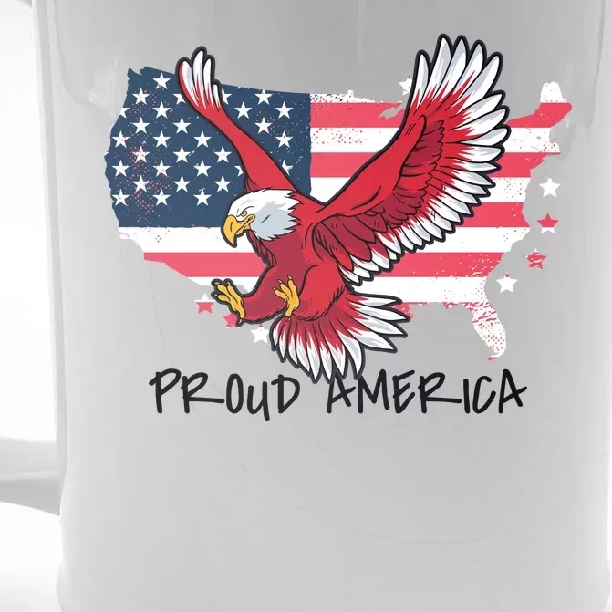 Proud American Eagle Front & Back Beer Stein