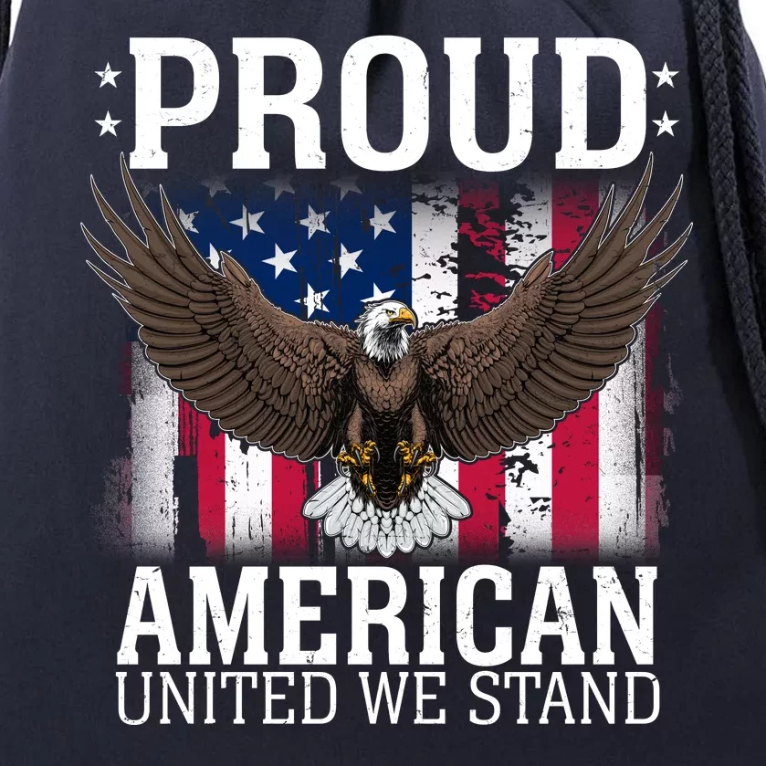 Proud American United We Stand Eagle Drawstring Bag