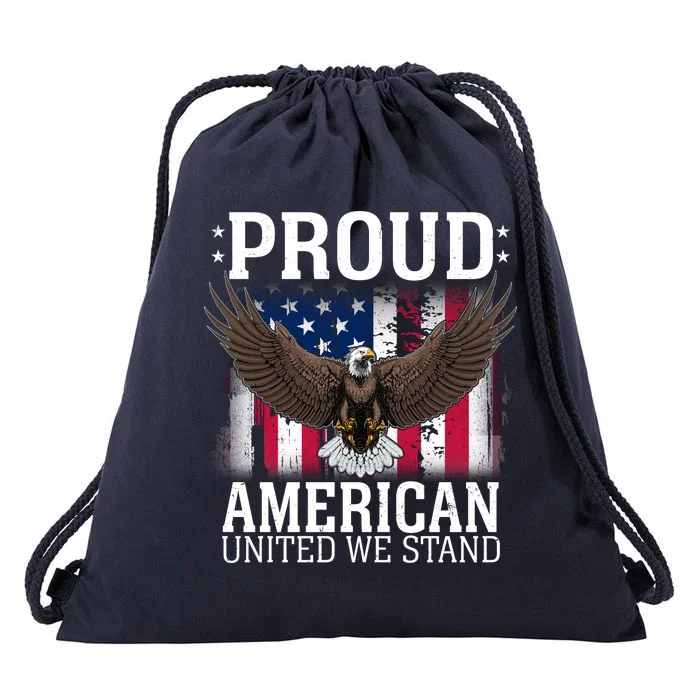 Proud American United We Stand Eagle Drawstring Bag