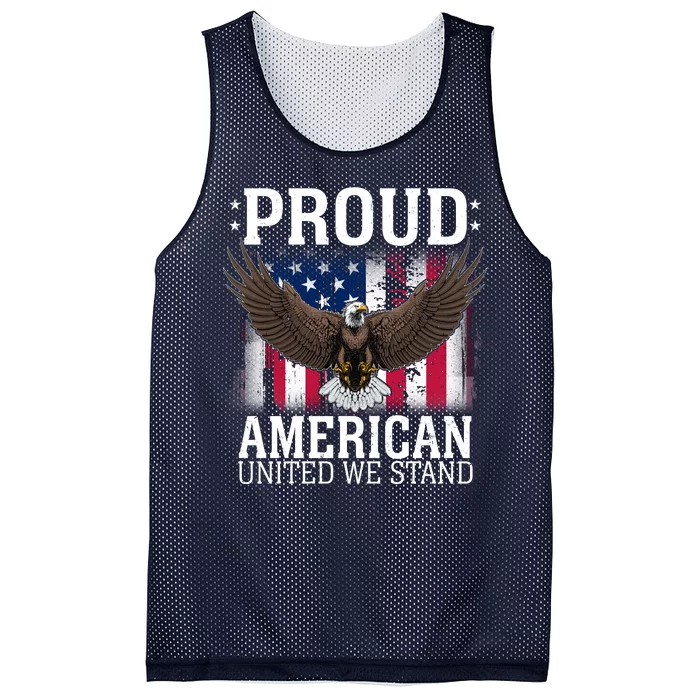 Proud American United We Stand Eagle Mesh Reversible Basketball Jersey Tank