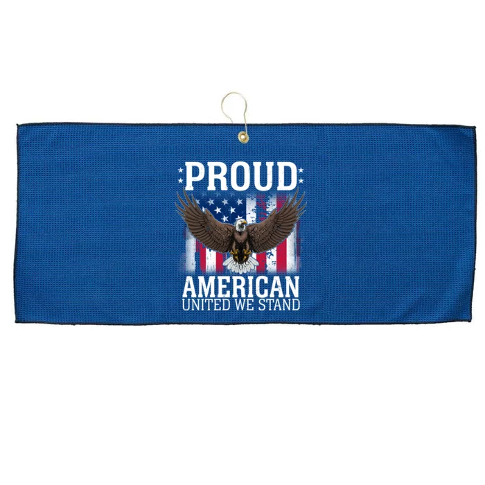 Proud American United We Stand Eagle Large Microfiber Waffle Golf Towel