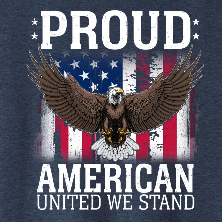 Proud American United We Stand Eagle Women's Crop Top Tee