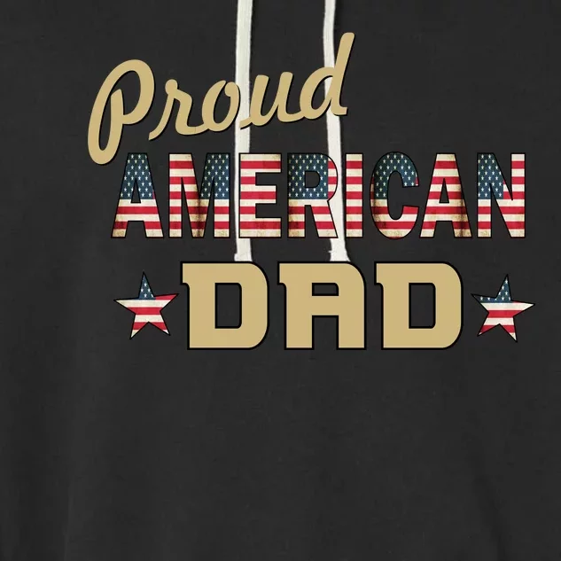 Proud Army Dad Garment-Dyed Fleece Hoodie