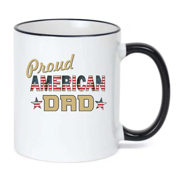 Proud Army Dad Black Color Changing Mug