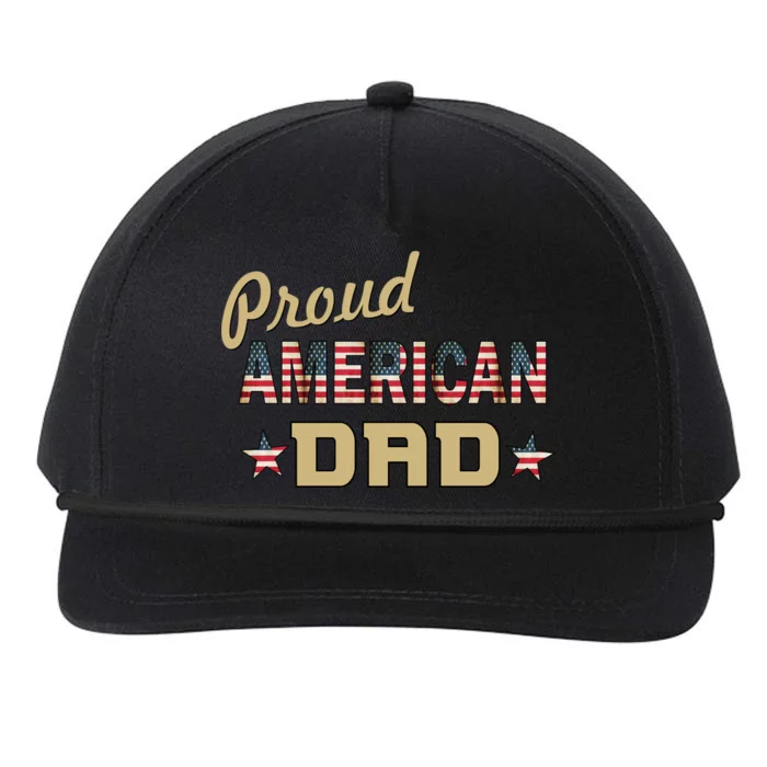 Proud Army Dad Snapback Five-Panel Rope Hat