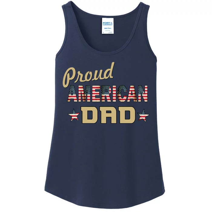 Proud Army Dad Ladies Essential Tank