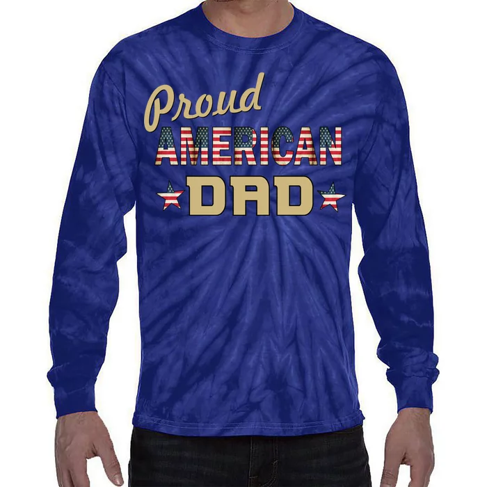 Proud Army Dad Tie-Dye Long Sleeve Shirt