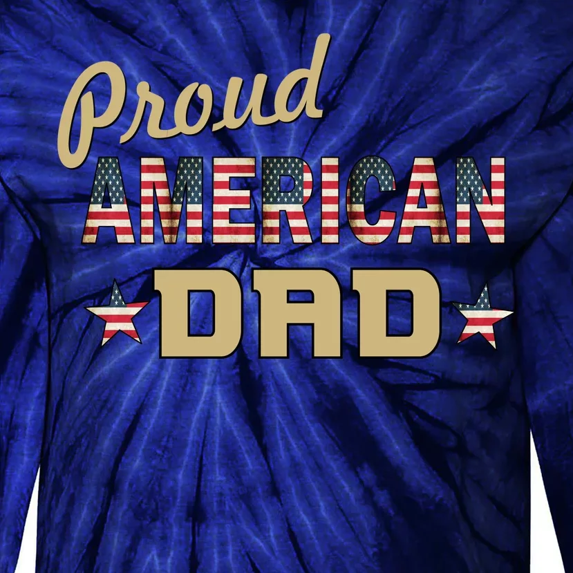 Proud Army Dad Tie-Dye Long Sleeve Shirt