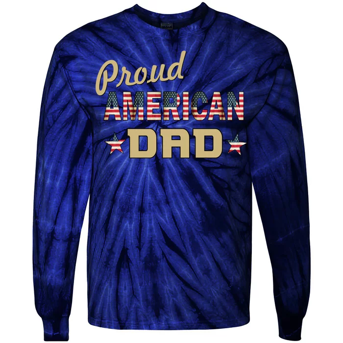 Proud Army Dad Tie-Dye Long Sleeve Shirt