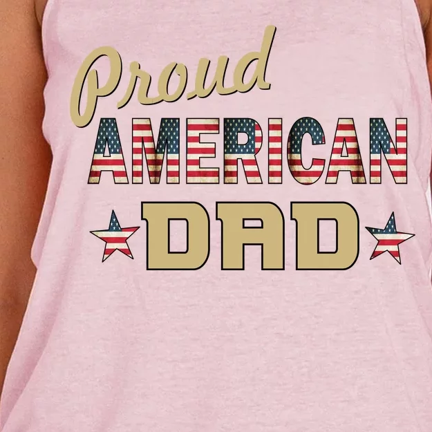 Proud Army Dad Women's Knotted Racerback Tank