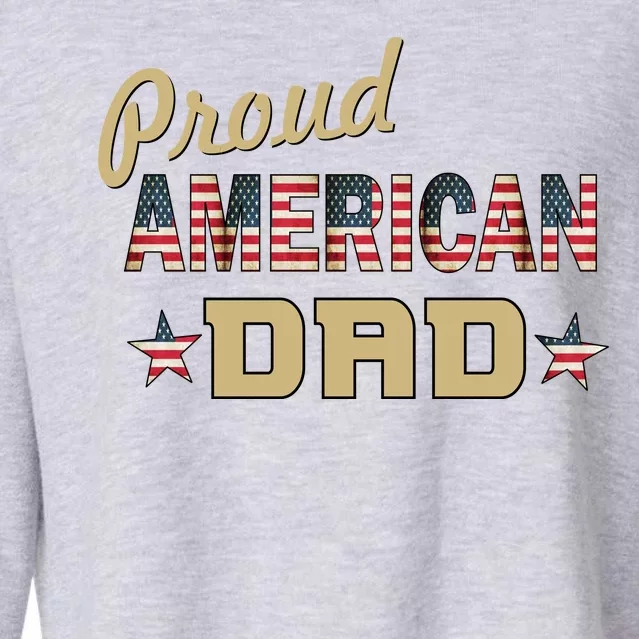 Proud Army Dad Cropped Pullover Crew