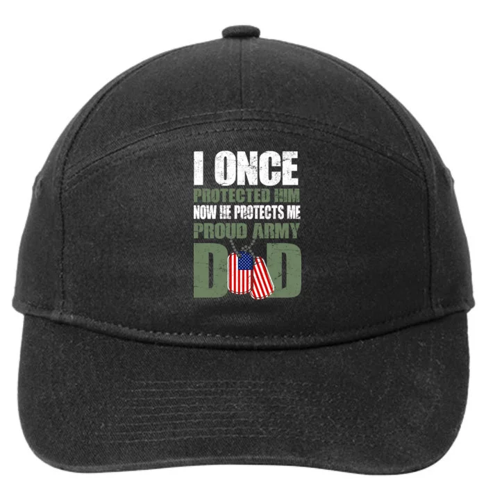 Proud Army Dad Of An American Soldier 7-Panel Snapback Hat