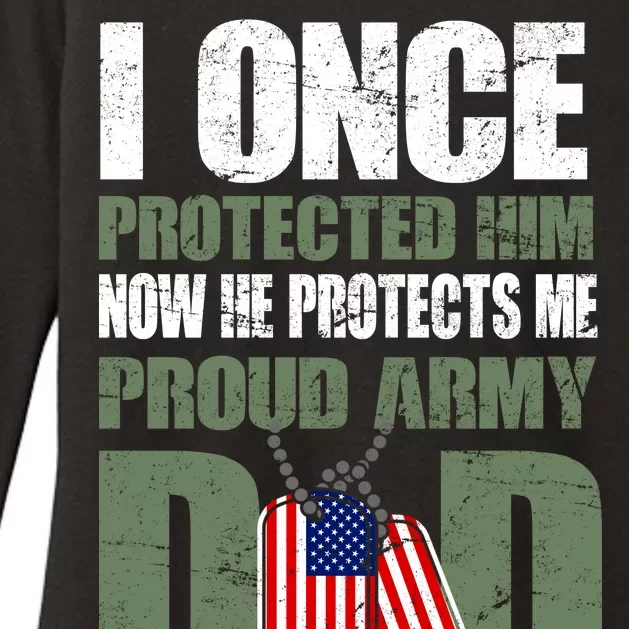 Proud Army Dad Of An American Soldier Womens CVC Long Sleeve Shirt