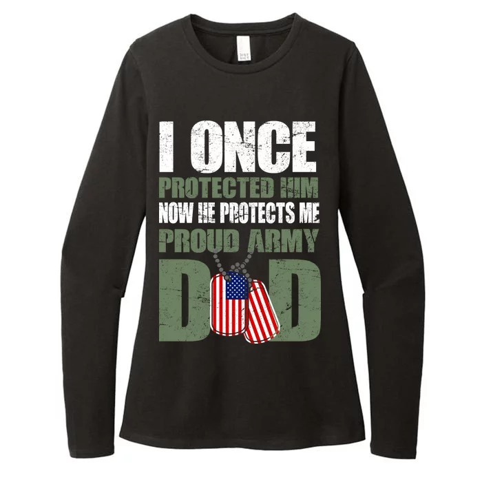 Proud Army Dad Of An American Soldier Womens CVC Long Sleeve Shirt