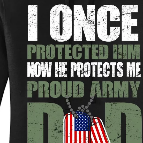 Proud Army Dad Of An American Soldier Women's Pullover Hoodie