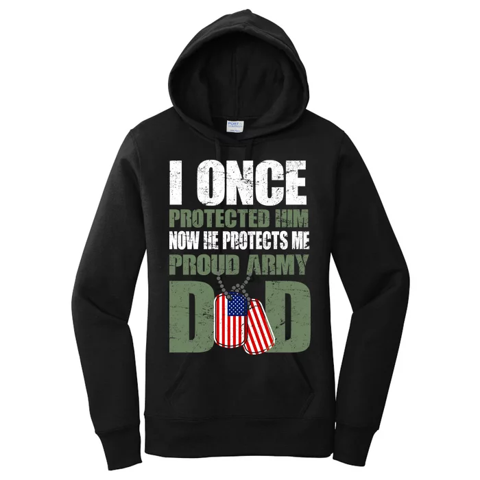 Proud Army Dad Of An American Soldier Women's Pullover Hoodie