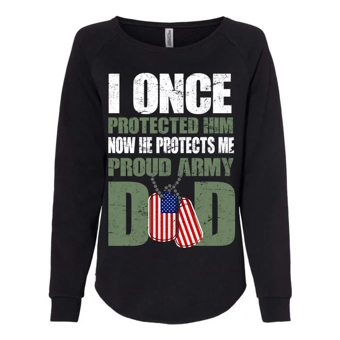 Proud Army Dad Of An American Soldier Womens California Wash Sweatshirt