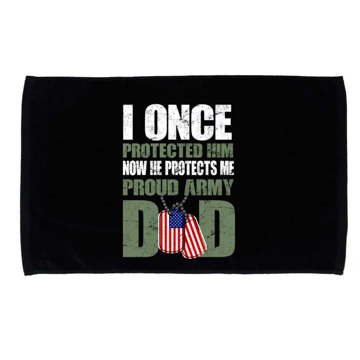 Proud Army Dad Of An American Soldier Microfiber Hand Towel