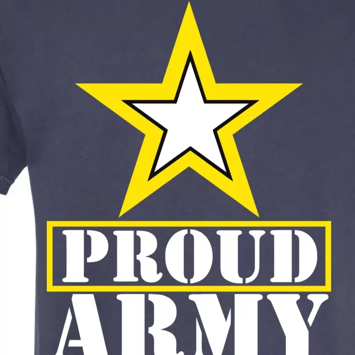 Proud Army Dad Star Logo Garment-Dyed Heavyweight T-Shirt