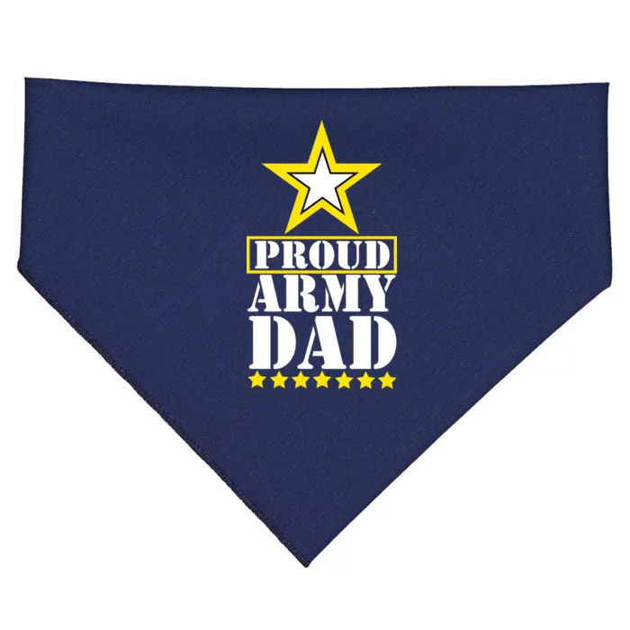 Proud Army Dad Star Logo USA-Made Doggie Bandana