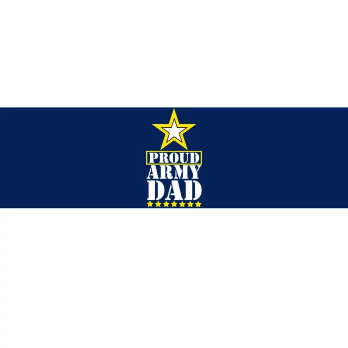 Proud Army Dad Star Logo Bumper Sticker