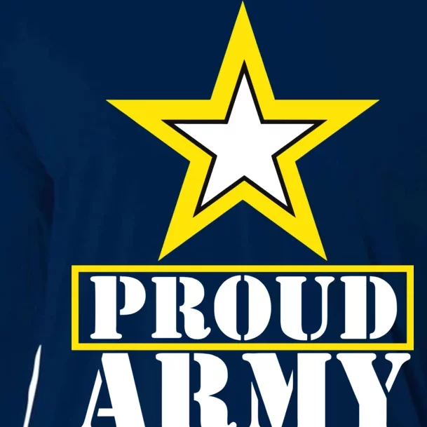 Proud Army Dad Star Logo Cooling Performance Long Sleeve Crew