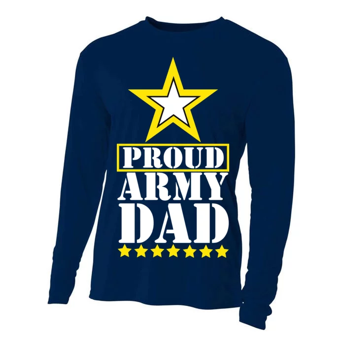 Proud Army Dad Star Logo Cooling Performance Long Sleeve Crew