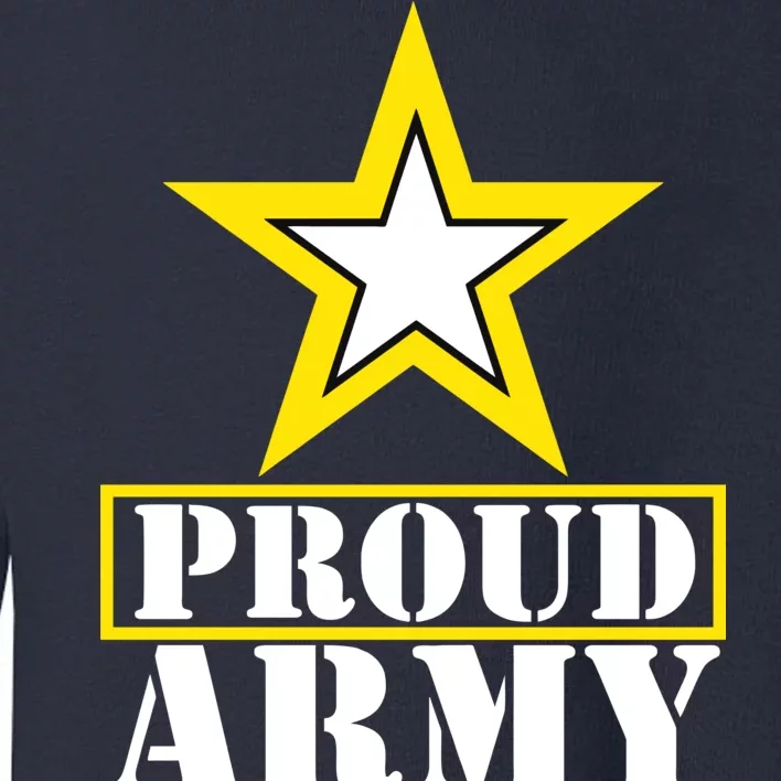 Proud Army Dad Star Logo Toddler Sweatshirt