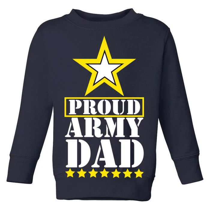 Proud Army Dad Star Logo Toddler Sweatshirt