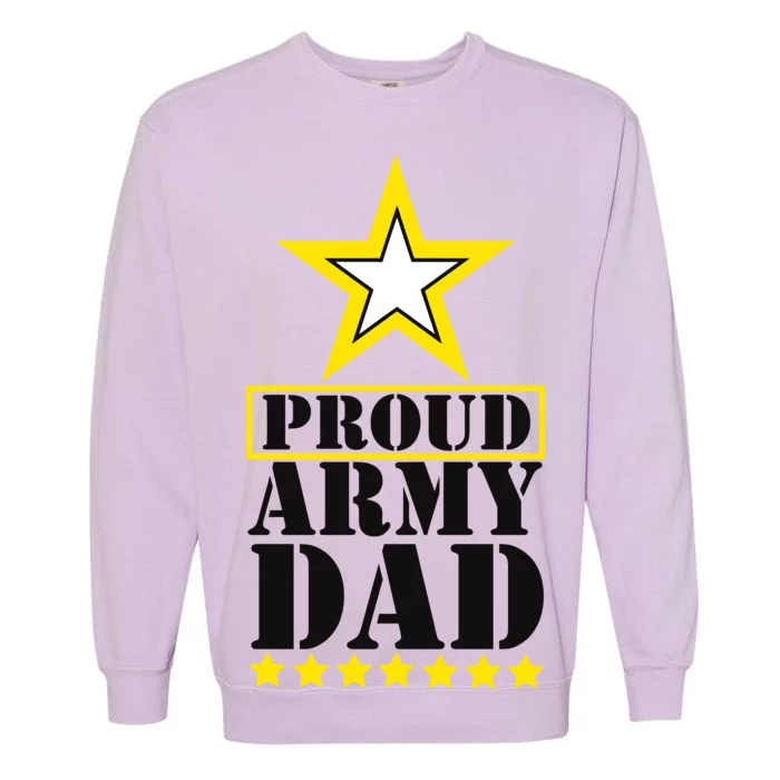 Proud Army Dad Star Logo Garment-Dyed Sweatshirt