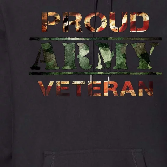 Proud Army Veteran Premium Hoodie