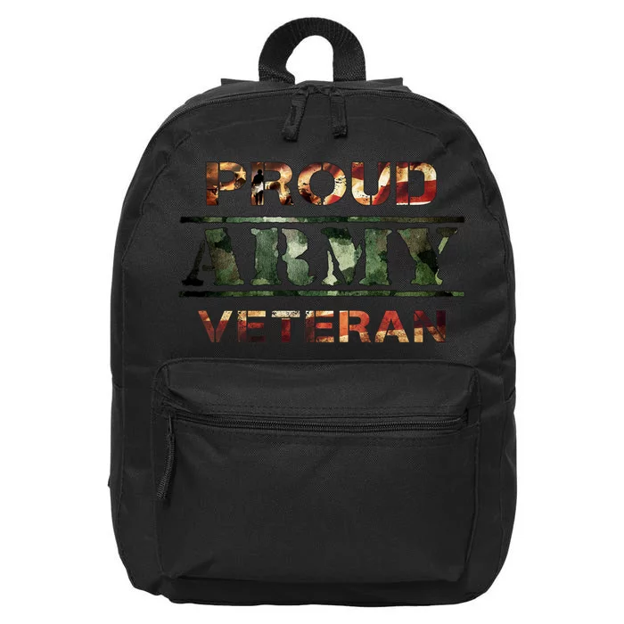 Proud Army Veteran 16 in Basic Backpack