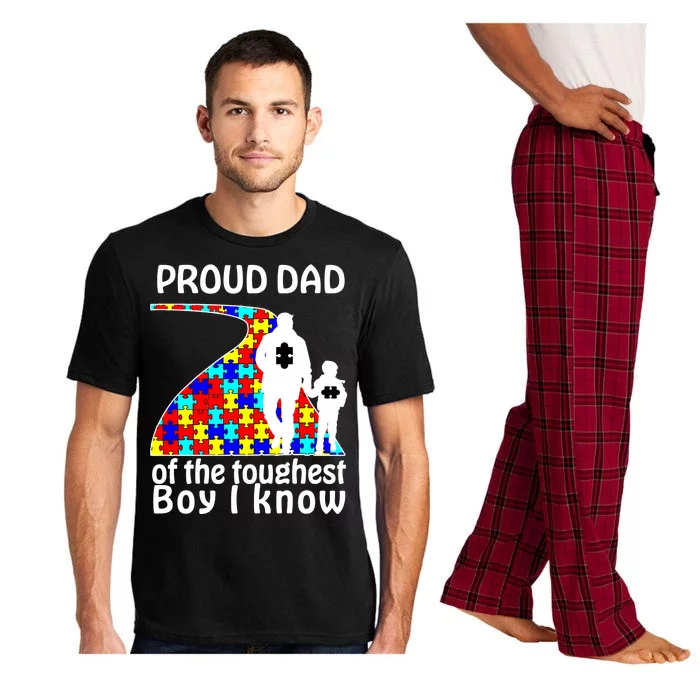 Proud Autism Dad Of The Toughest Boy I Know Pajama Set