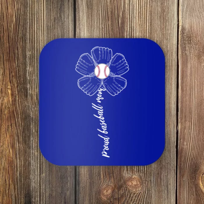 Proud Baseball Mom Flower Coaster