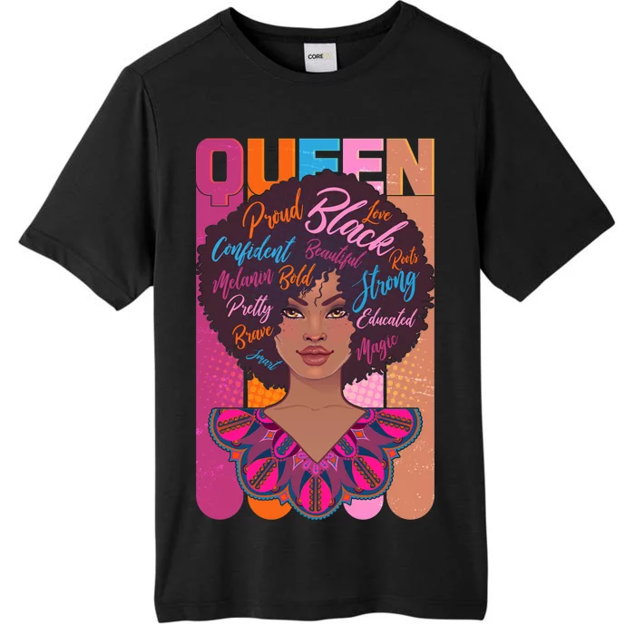 Proud Black African American Queen ChromaSoft Performance T-Shirt