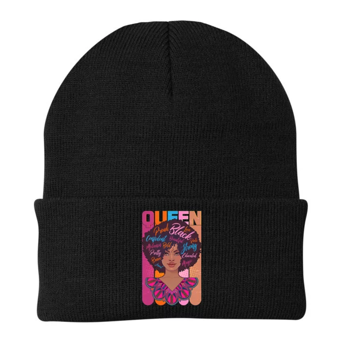 Proud Black African American Queen Knit Cap Winter Beanie