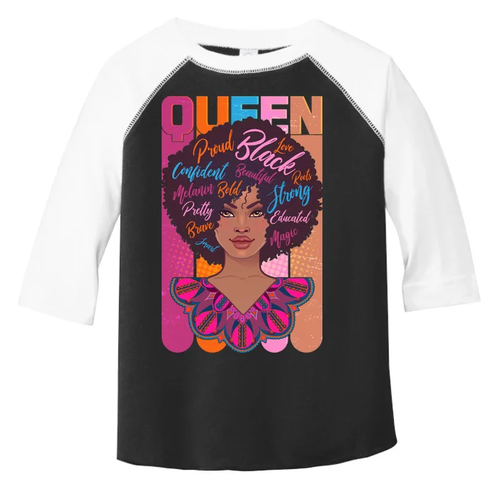 Proud Black African American Queen Toddler Fine Jersey T-Shirt