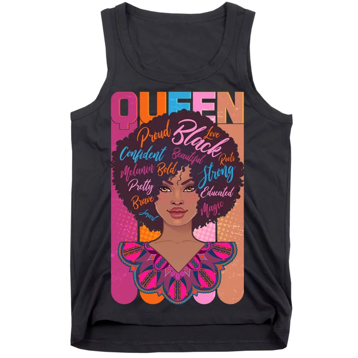 Proud Black African American Queen Tank Top