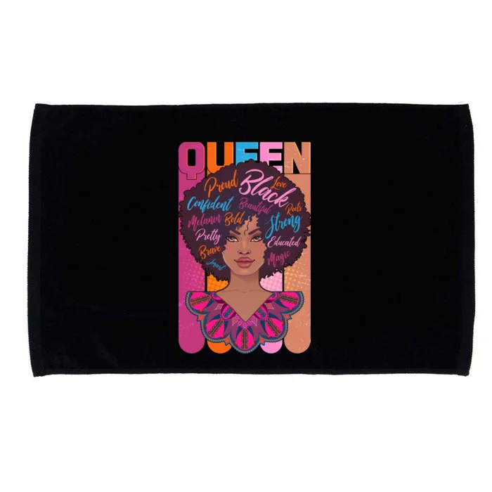 Proud Black African American Queen Microfiber Hand Towel