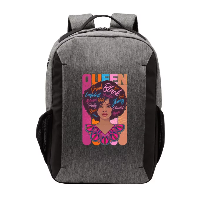 Proud Black African American Queen Vector Backpack