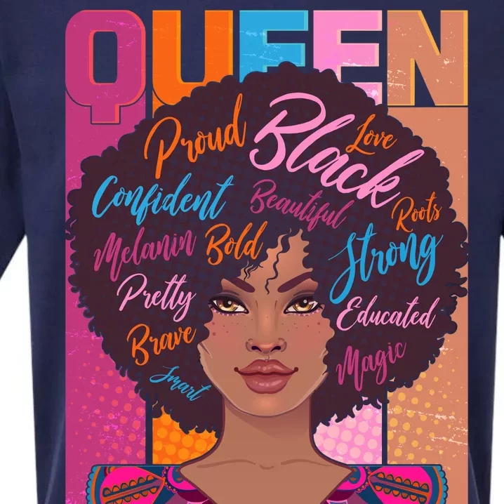 Proud Black African American Queen Sueded Cloud Jersey T-Shirt